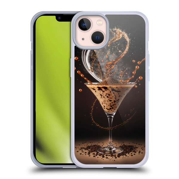 Spacescapes Cocktails Contemporary, Espresso Martini Soft Gel Case for Apple iPhone 13