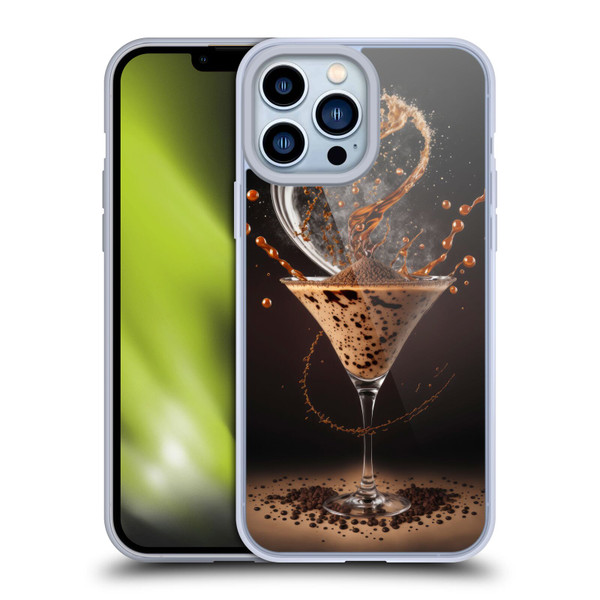 Spacescapes Cocktails Contemporary, Espresso Martini Soft Gel Case for Apple iPhone 13 Pro Max