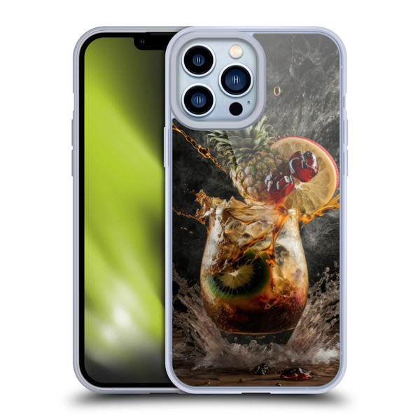 Spacescapes Cocktails Exploding Mai Tai Soft Gel Case for Apple iPhone 13 Pro Max