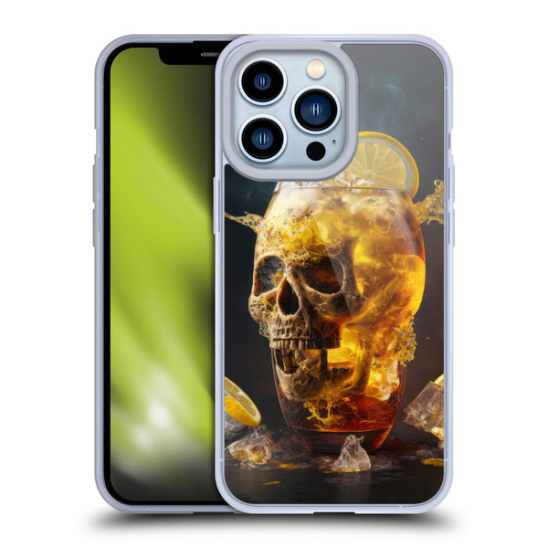 Spacescapes Cocktails Long Island Ice Tea Soft Gel Case for Apple iPhone 13 Pro