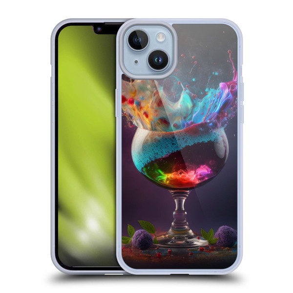 Spacescapes Cocktails Universal Magic Soft Gel Case for Apple iPhone 14 Plus