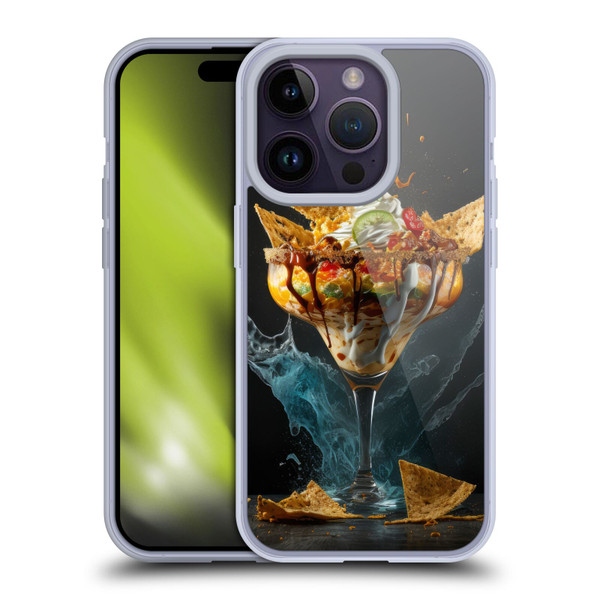 Spacescapes Cocktails Nacho Martini Soft Gel Case for Apple iPhone 14 Pro