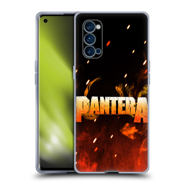 Pantera Art Fire Soft Gel Case for OPPO Reno 4 Pro 5G