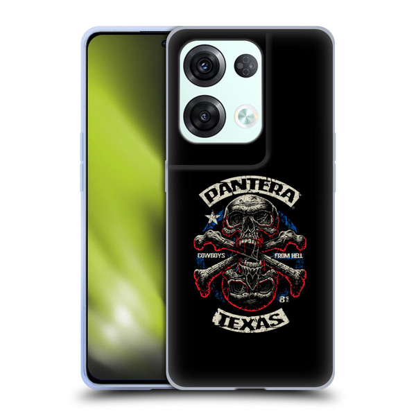 Pantera Art Double Cross Soft Gel Case for OPPO Reno8 Pro