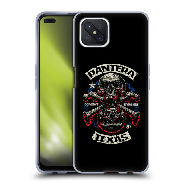 Pantera Art Double Cross Soft Gel Case for OPPO Reno4 Z 5G