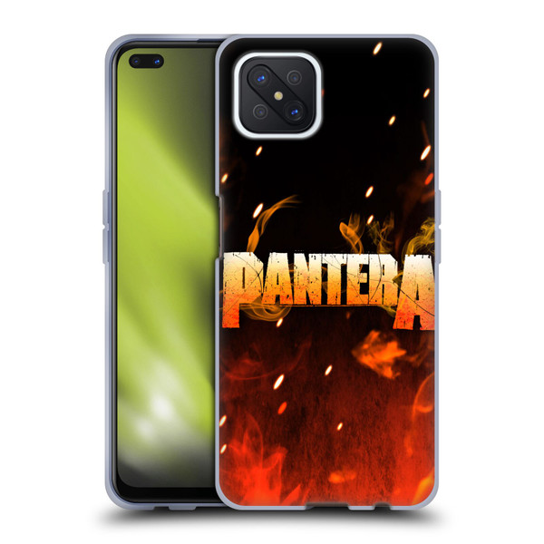 Pantera Art Fire Soft Gel Case for OPPO Reno4 Z 5G