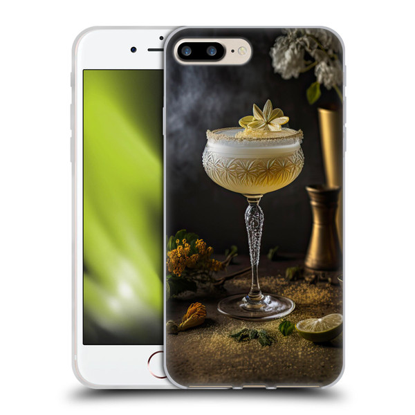 Spacescapes Cocktails Summertime, Margarita Soft Gel Case for Apple iPhone 7 Plus / iPhone 8 Plus