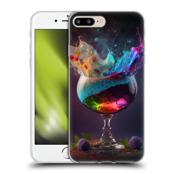 Spacescapes Cocktails Universal Magic Soft Gel Case for Apple iPhone 7 Plus / iPhone 8 Plus