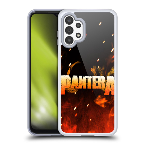 Pantera Art Fire Soft Gel Case for Samsung Galaxy A13 (2022)