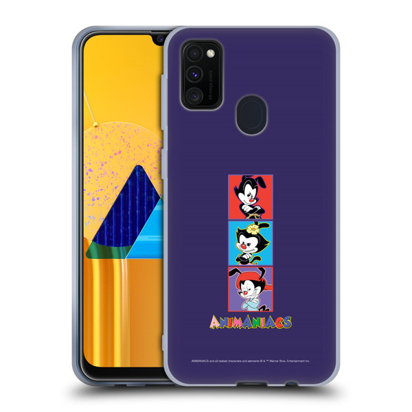 Animaniacs Graphics Tiles Soft Gel Case for Samsung Galaxy M30s (2019)/M21 (2020)