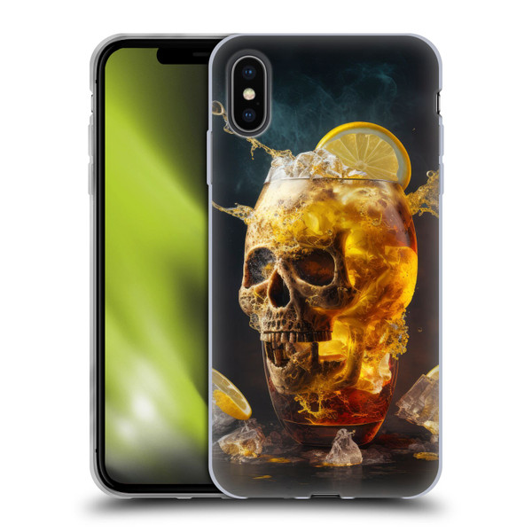 Spacescapes Cocktails Long Island Ice Tea Soft Gel Case for Apple iPhone XS Max