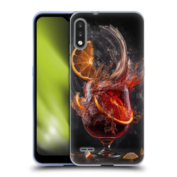 Spacescapes Cocktails Gin Explosion, Negroni Soft Gel Case for LG K22