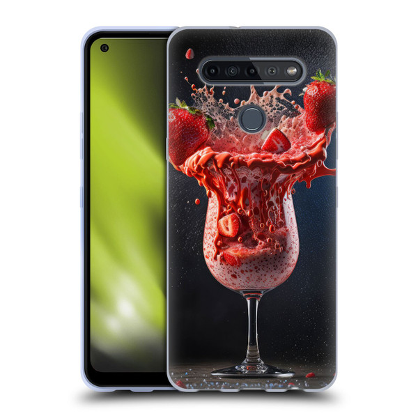 Spacescapes Cocktails Strawberry Infusion Daiquiri Soft Gel Case for LG K51S