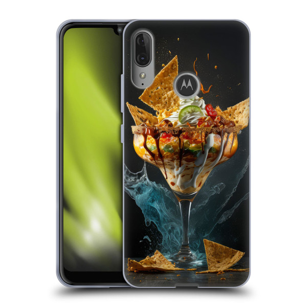 Spacescapes Cocktails Nacho Martini Soft Gel Case for Motorola Moto E6 Plus