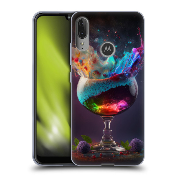 Spacescapes Cocktails Universal Magic Soft Gel Case for Motorola Moto E6 Plus