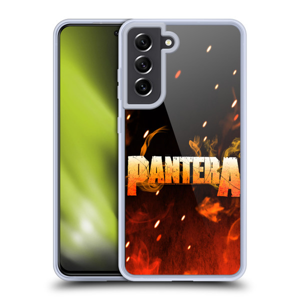 Pantera Art Fire Soft Gel Case for Samsung Galaxy S21 FE 5G & MagSafe