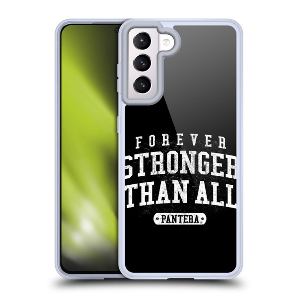 Pantera Art Stronger Than All Soft Gel Case for Samsung Galaxy S21 5G & MagSafe