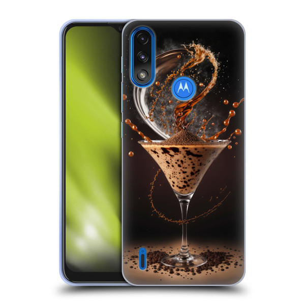 Spacescapes Cocktails Contemporary, Espresso Martini Soft Gel Case for Motorola Moto E7 Power / Moto E7i Power