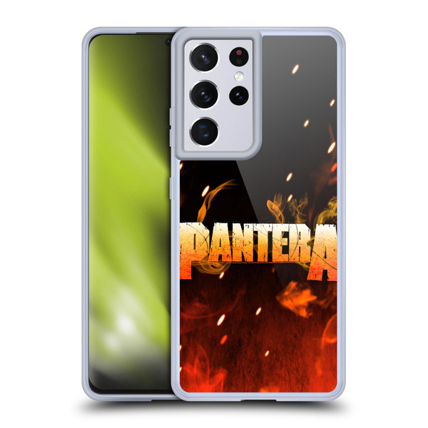 Pantera Art Fire Soft Gel Case for Samsung Galaxy S21 Ultra 5G & MagSafe