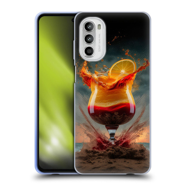 Spacescapes Cocktails Summer On The Beach Soft Gel Case for Motorola Moto G52