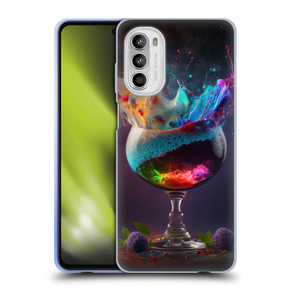 Spacescapes Cocktails Universal Magic Soft Gel Case for Motorola Moto G52