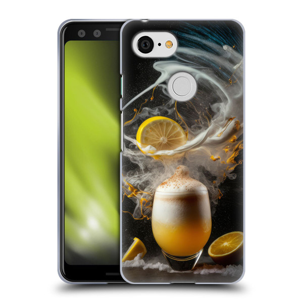 Spacescapes Cocktails Explosive Elixir, Whisky Sour Soft Gel Case for Google Pixel 3