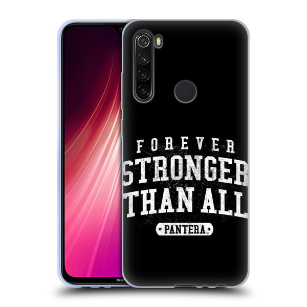 Pantera Art Stronger Than All Soft Gel Case for Xiaomi Redmi Note 8T