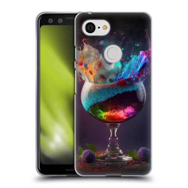Spacescapes Cocktails Universal Magic Soft Gel Case for Google Pixel 3