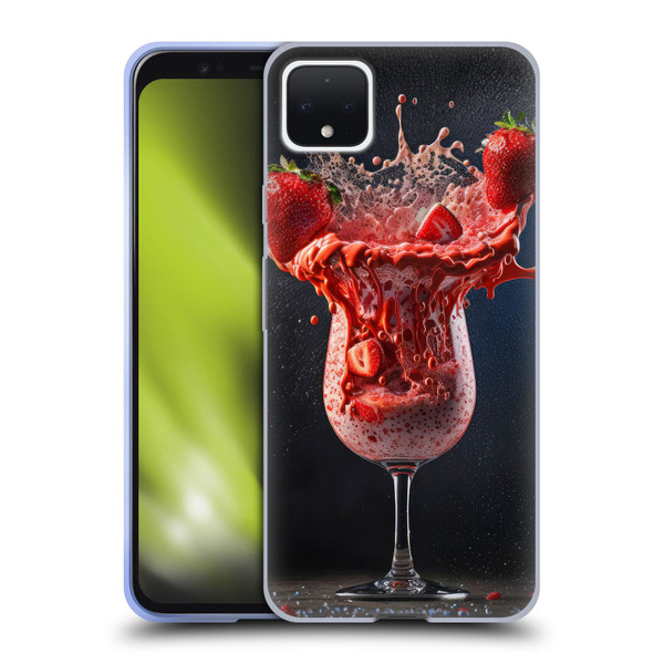 Spacescapes Cocktails Strawberry Infusion Daiquiri Soft Gel Case for Google Pixel 4 XL