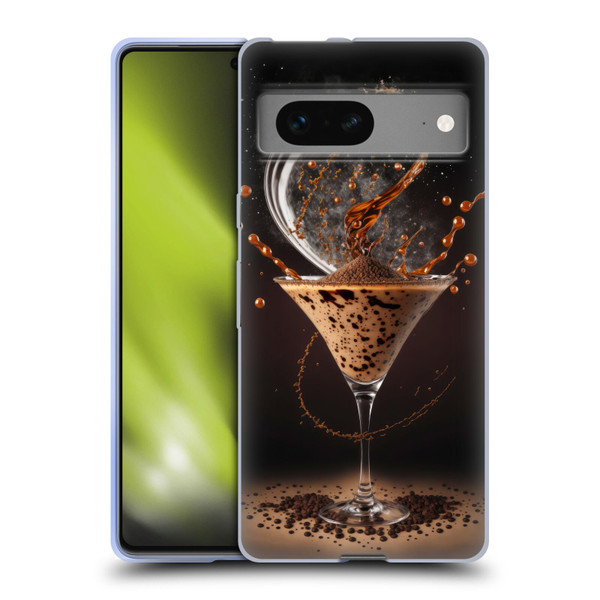 Spacescapes Cocktails Contemporary, Espresso Martini Soft Gel Case for Google Pixel 7