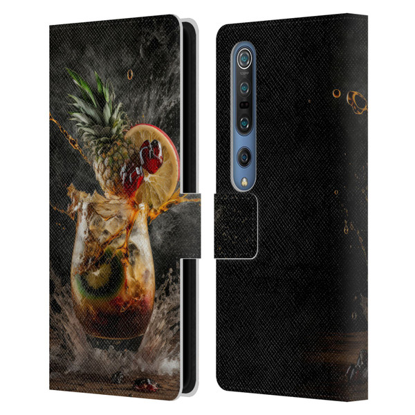 Spacescapes Cocktails Exploding Mai Tai Leather Book Wallet Case Cover For Xiaomi Mi 10 5G / Mi 10 Pro 5G