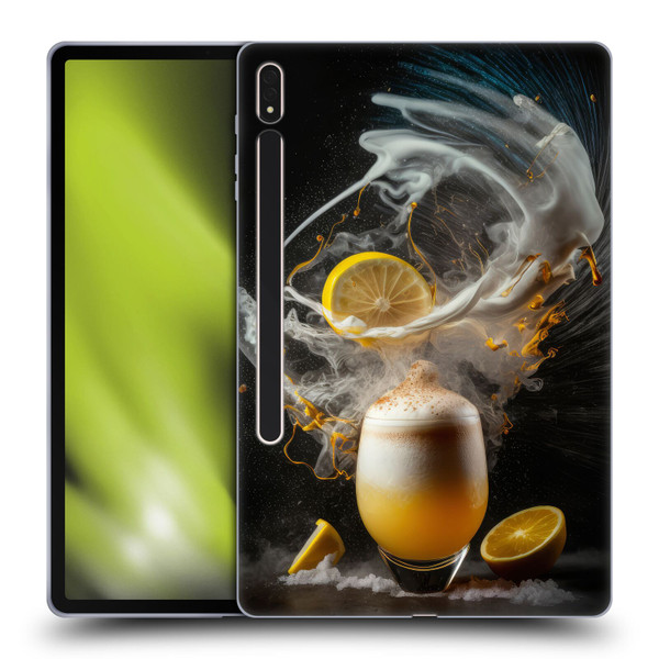 Spacescapes Cocktails Explosive Elixir, Whisky Sour Soft Gel Case for Samsung Galaxy Tab S8 Plus