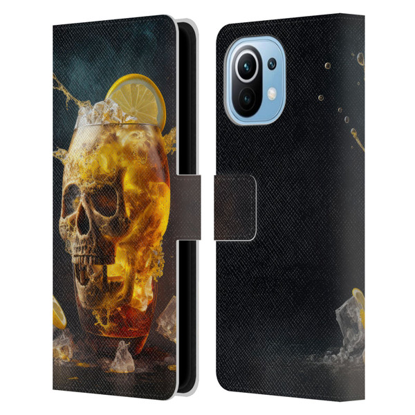 Spacescapes Cocktails Long Island Ice Tea Leather Book Wallet Case Cover For Xiaomi Mi 11
