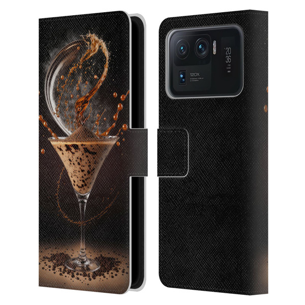 Spacescapes Cocktails Contemporary, Espresso Martini Leather Book Wallet Case Cover For Xiaomi Mi 11 Ultra