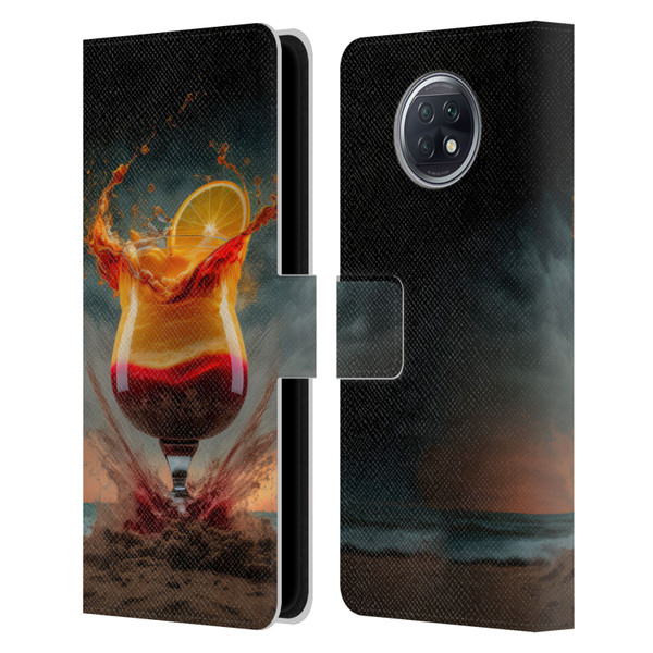 Spacescapes Cocktails Summer On The Beach Leather Book Wallet Case Cover For Xiaomi Redmi Note 9T 5G