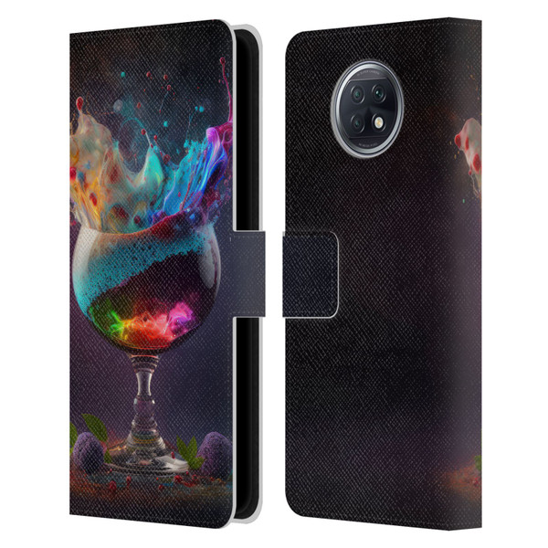 Spacescapes Cocktails Universal Magic Leather Book Wallet Case Cover For Xiaomi Redmi Note 9T 5G