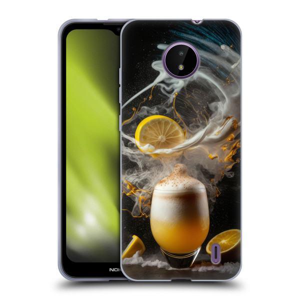 Spacescapes Cocktails Explosive Elixir, Whisky Sour Soft Gel Case for Nokia C10 / C20