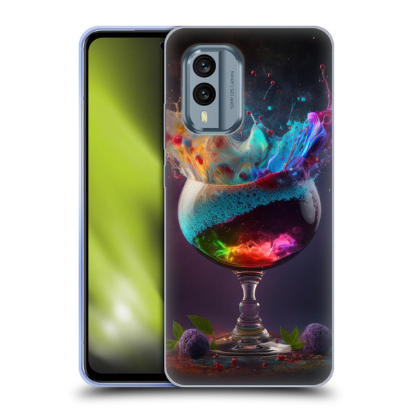 Spacescapes Cocktails Universal Magic Soft Gel Case for Nokia X30