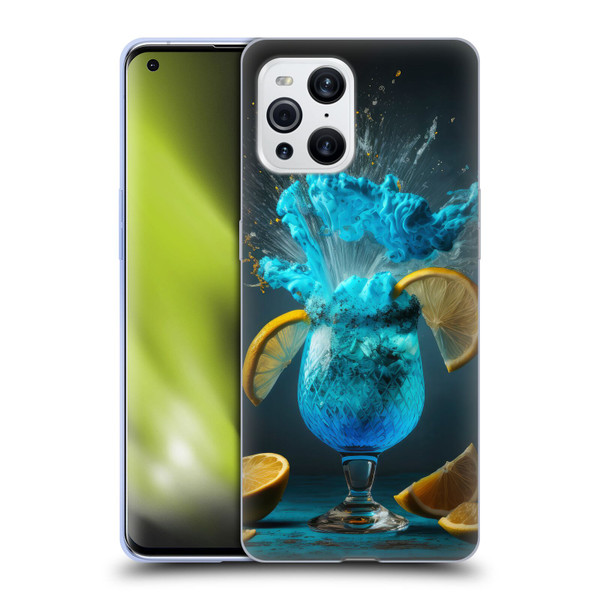 Spacescapes Cocktails Blue Lagoon Explosion Soft Gel Case for OPPO Find X3 / Pro