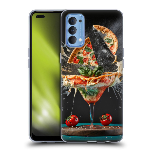Spacescapes Cocktails Margarita Martini Blast Soft Gel Case for OPPO Reno 4 5G
