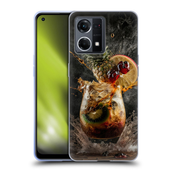 Spacescapes Cocktails Exploding Mai Tai Soft Gel Case for OPPO Reno8 4G