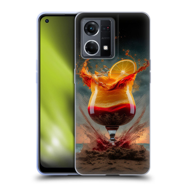 Spacescapes Cocktails Summer On The Beach Soft Gel Case for OPPO Reno8 4G