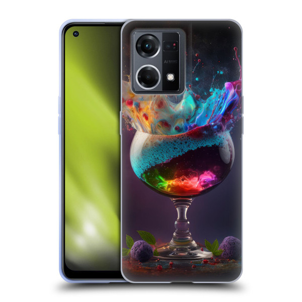 Spacescapes Cocktails Universal Magic Soft Gel Case for OPPO Reno8 4G