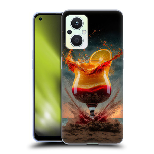 Spacescapes Cocktails Summer On The Beach Soft Gel Case for OPPO Reno8 Lite