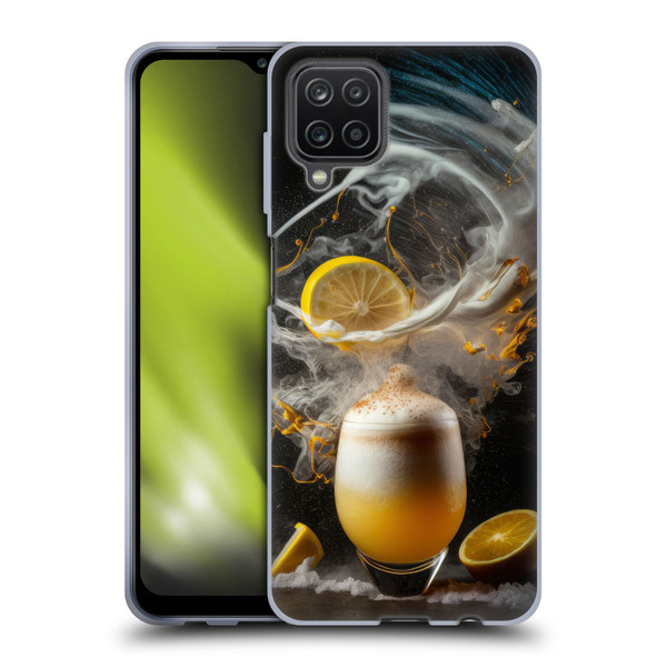 Spacescapes Cocktails Explosive Elixir, Whisky Sour Soft Gel Case for Samsung Galaxy A12 (2020)