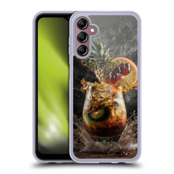 Spacescapes Cocktails Exploding Mai Tai Soft Gel Case for Samsung Galaxy A14 5G