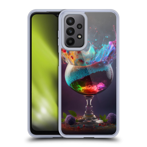 Spacescapes Cocktails Universal Magic Soft Gel Case for Samsung Galaxy A23 / 5G (2022)