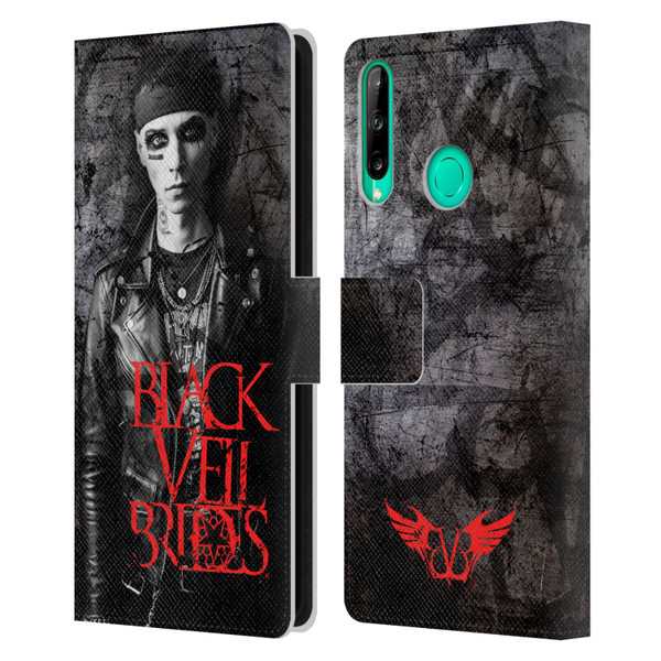 Black Veil Brides Band Members Andy Leather Book Wallet Case Cover For Huawei P40 lite E