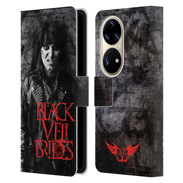 Black Veil Brides Band Members Ashley Leather Book Wallet Case Cover For Huawei P50 Pro
