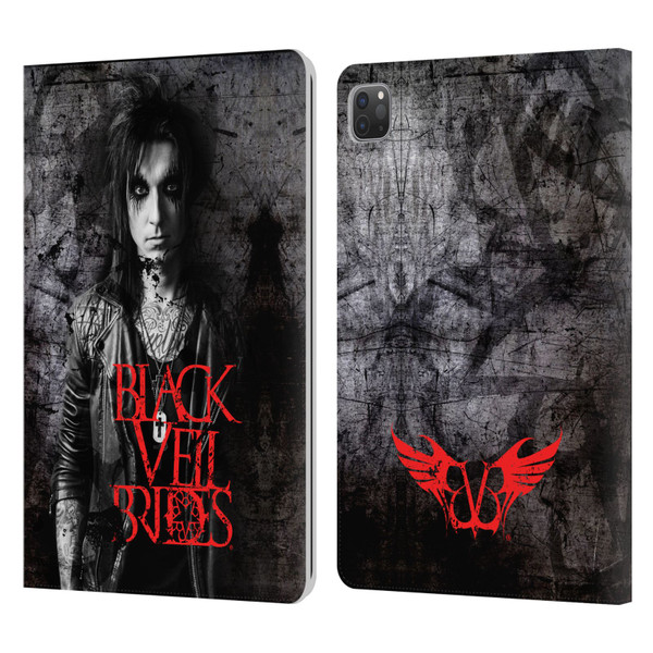 Black Veil Brides Band Members Jake Leather Book Wallet Case Cover For Apple iPad Pro 11 2020 / 2021 / 2022